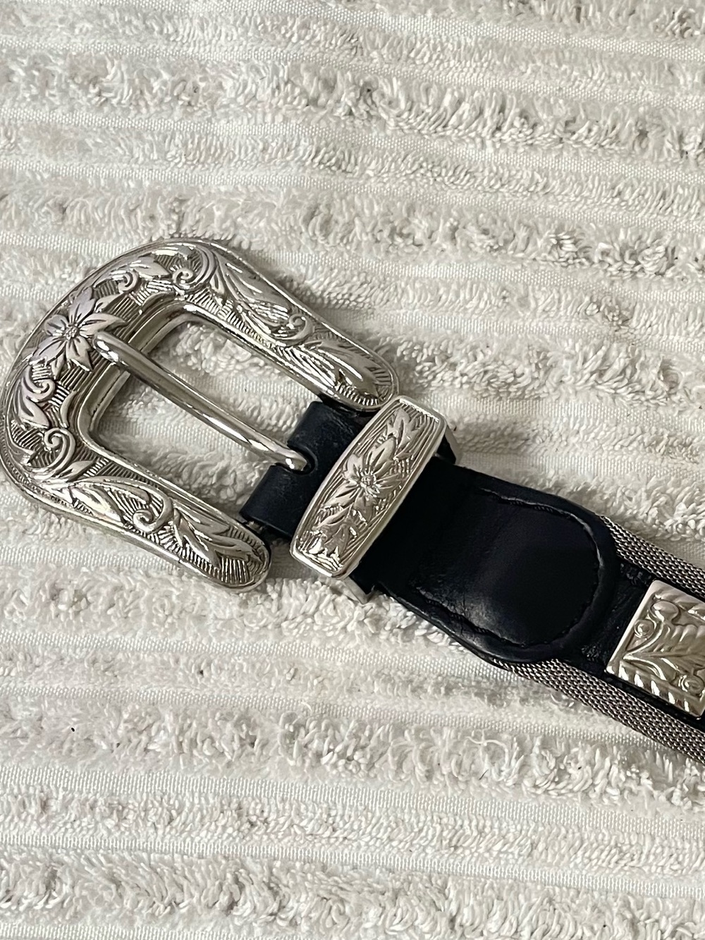 Vintage Western Mesh Concho Belt